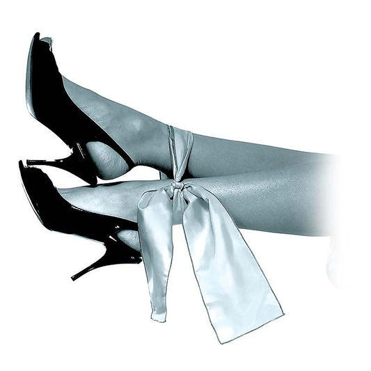 Pipedream Fetish Fantasy Limited Edition Grey Silk Ties - Collars and Leads