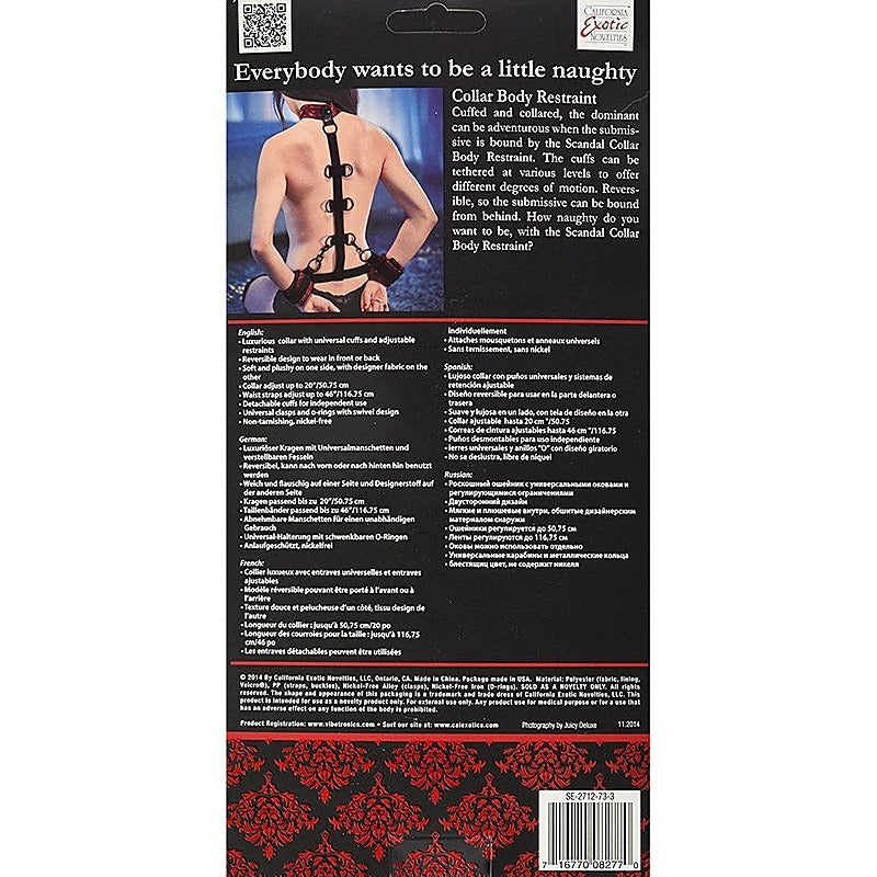 Scandal Collar Body Restraint by California Exotics - Cuffs and Restraints