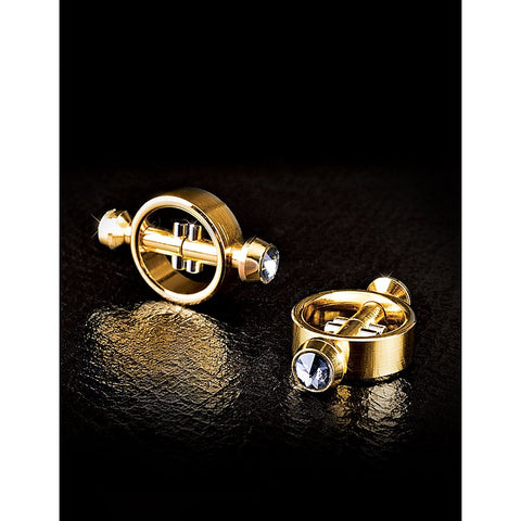 Fetish Fantasy Gold Magnetic Womens Nipple Clamps - Nipple and Clit Clamps