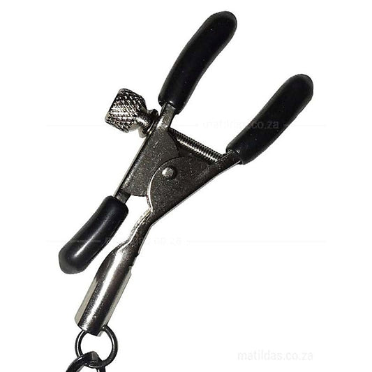 Indulge in Kinky Bliss with Sex & Mischief's Chained Nipple Clamps