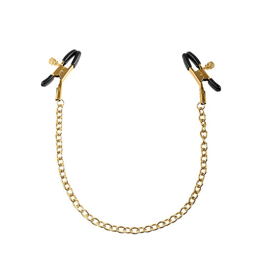 Fetish Fantasy Gold Chain Womens Nipple Clamps - Nipple and Clit Clamps