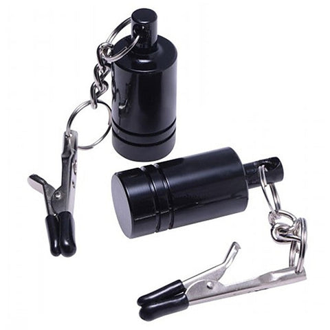 Burden Cylinder Nipple Weight Clamps by XR Brands - Nipple and Clit Clamps