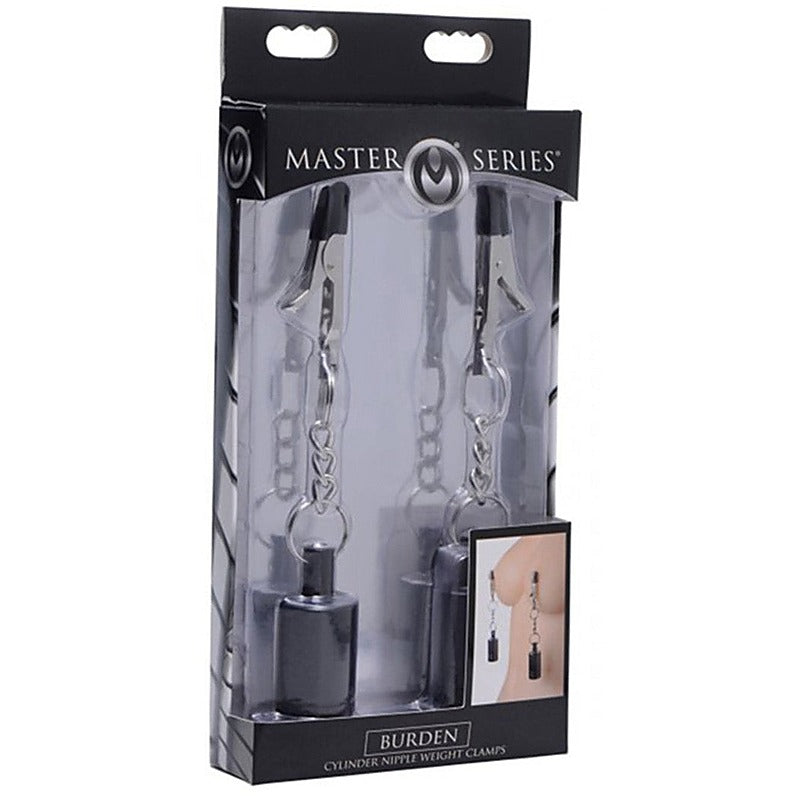 Burden Cylinder Nipple Weight Clamps by XR Brands - Nipple and Clit Clamps