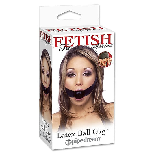 Pipedream Fetish Fantasy BDSM Play Latex Ball Gag - Bondage Gags and Bits