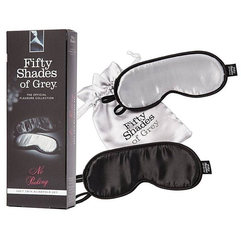 No Peeking Soft Twin Blindfold Set by Love Honey - Masks And Blindfolds