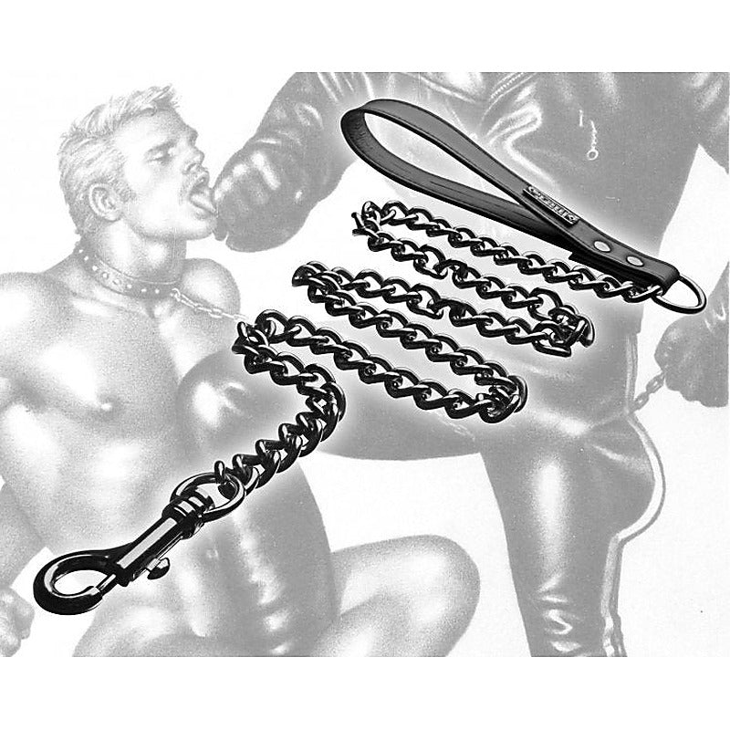 Tom of Finland Bondage Collar and Leash by XR Brands - Collars and Leads