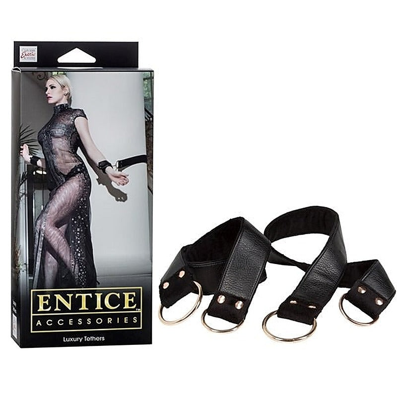 Entice Luxury Tethers by California Exotics - Cuffs and Restraints