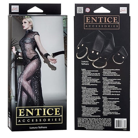Entice Luxury Tethers by California Exotics - Cuffs and Restraints