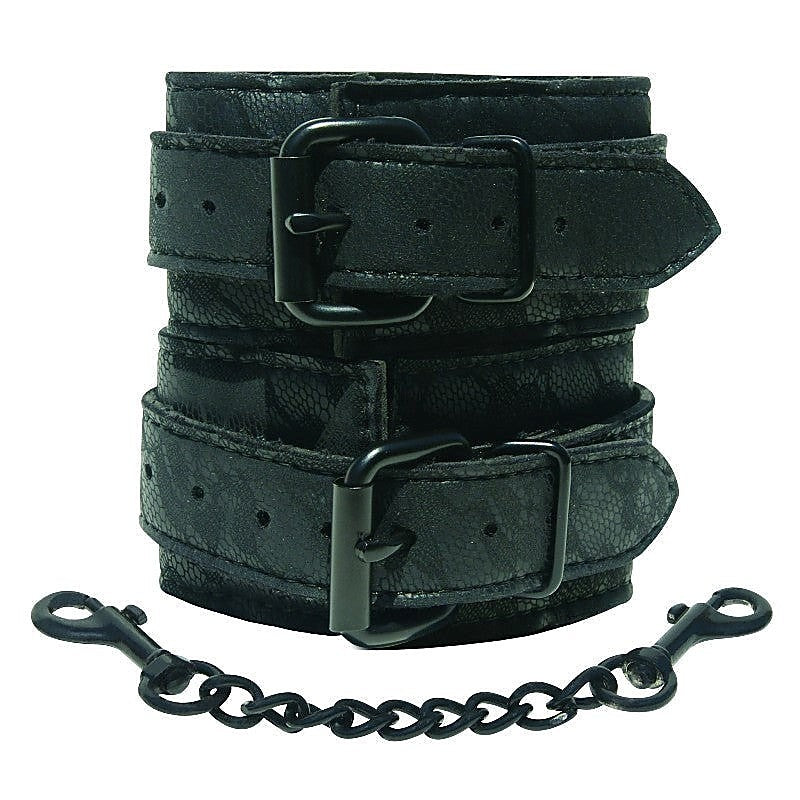 Premium Midnight Lace Cuffs by Sportsheets - Cuffs and Restraints