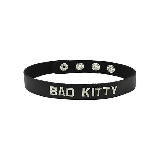 Wordband Collar - BAD KITTY