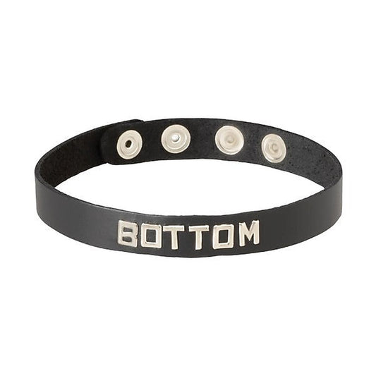 Spartacus Leather Collar - Customizable Nickel Plated Design