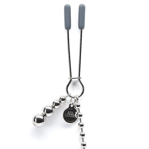Fifty Shades Darker At My Mercy Beaded Chain Nipple Clamps - Nipple and Clit Clamps