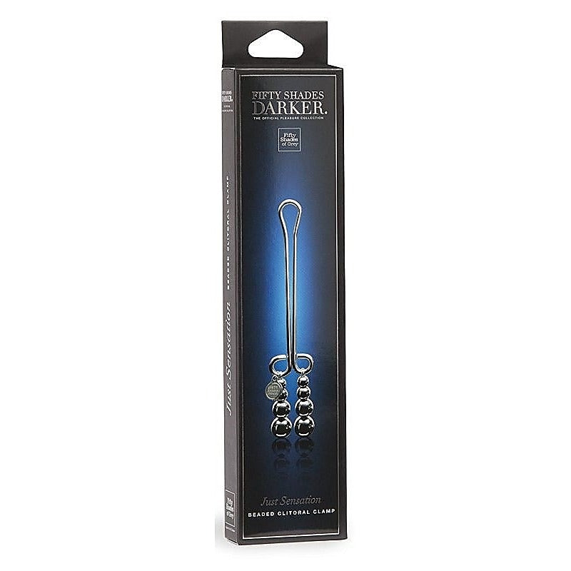 Fifty Shades Darker Just Sensation Beaded Clitoral Clamp - Nipple and Clit Clamps