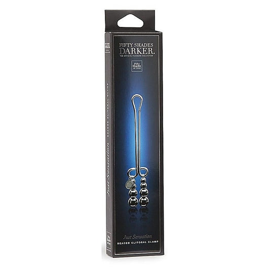 Fifty Shades Darker Just Sensation Beaded Clitoral Clamp - Nipple and Clit Clamps