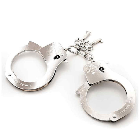 You Are Mine Metal Handcuffs by Love Honey - Cuffs and Restraints