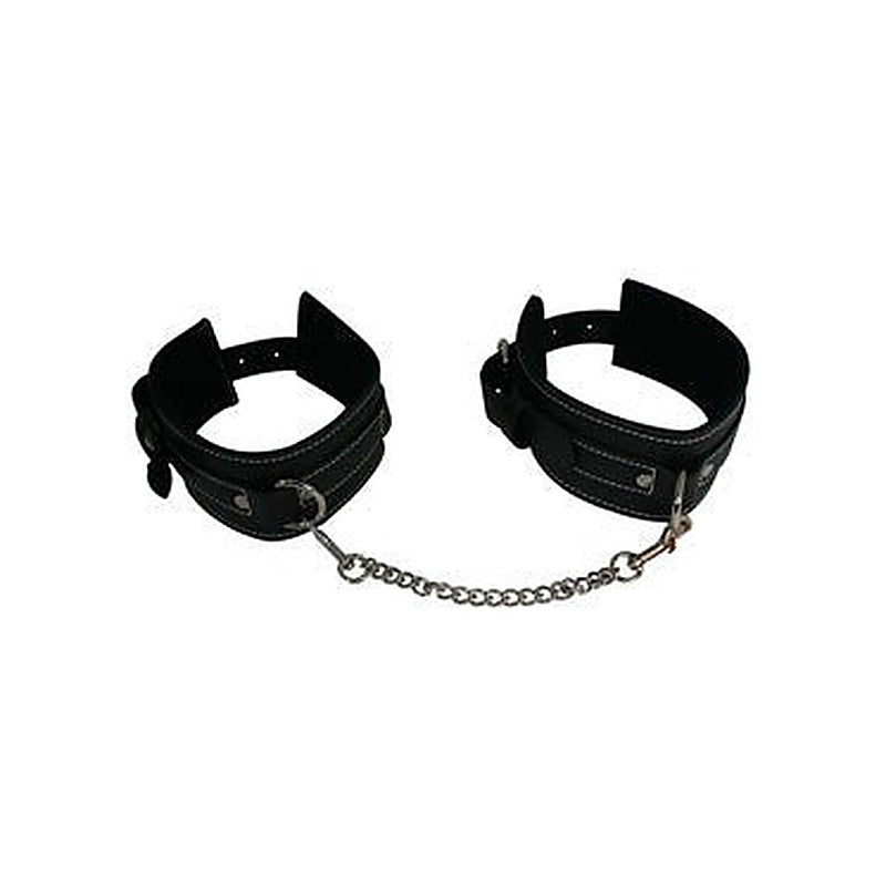 Edge Leather Ankle Restraints by Sportsheets - Cuffs and Restraints