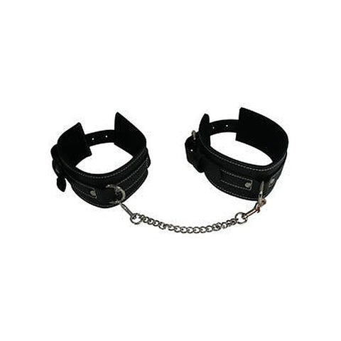 Edge Leather Ankle Restraints by Sportsheets - Cuffs and Restraints