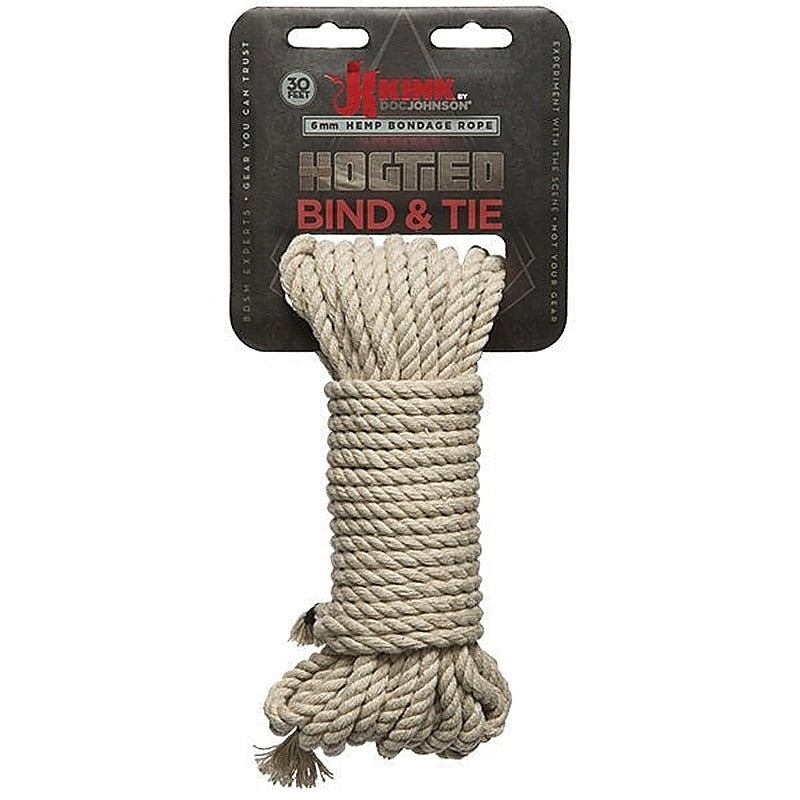 Bind And Tie Hemp Bondage Rope by Doc Johnson - Cuffs and Restraints