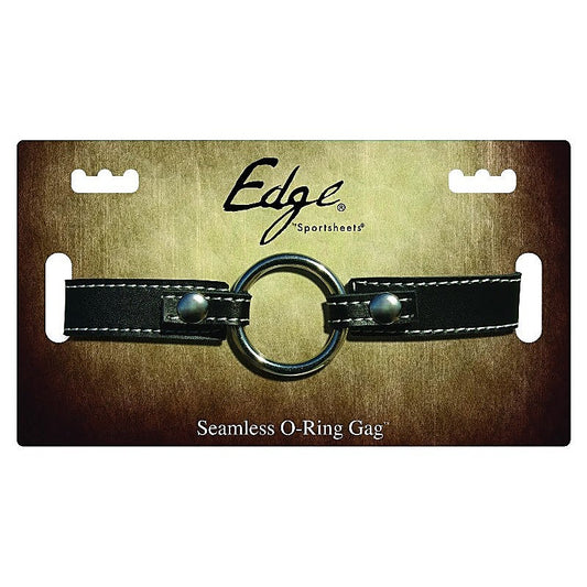 Edge Leather Seamless O-Ring Gag - Bondage Gags and Bits