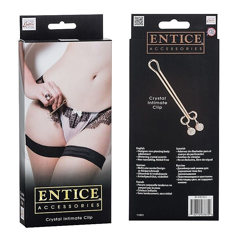 Entice Accessories Crystal Intimate Clitoral Clip - Fancy Dress Ups