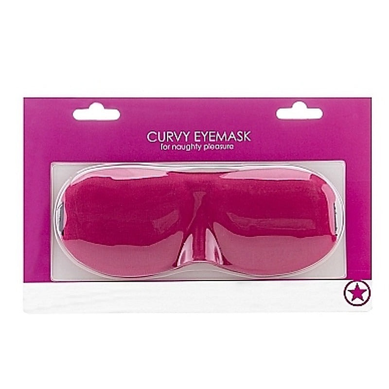 Premium Ouch! Curvy Eyemask Pink by Shots Toys - Masks And Blindfolds