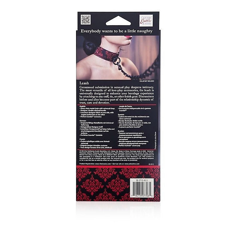 Premium Scandal Leash by California Exotics - Collars and Leads