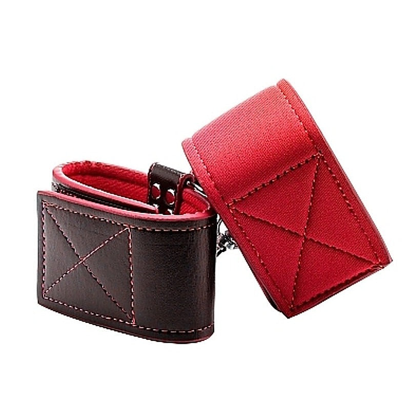 Ouch Reversible Ankle Cuffs by Shots Toys - Cuffs and Restraints