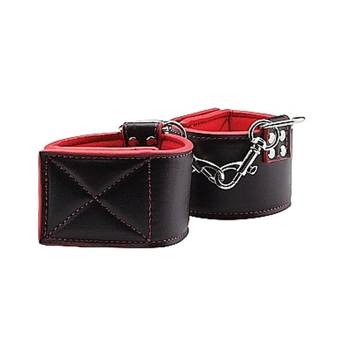 Ouch Reversible Ankle Cuffs by Shots Toys - Cuffs and Restraints