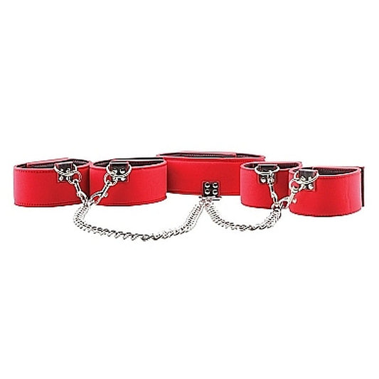 Ouch Reversible Collar / Wrist / Ankle Cuffs by Shots Toys - Cuffs and Restraints