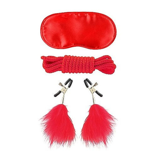 Fetish Fantasy Lovers Bondage Play Sex Kit Red - Bondage Kits