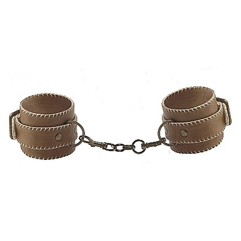 Premium Bonded Leather Cuffs for Hands by Shots Toys - Cuffs and Restraints