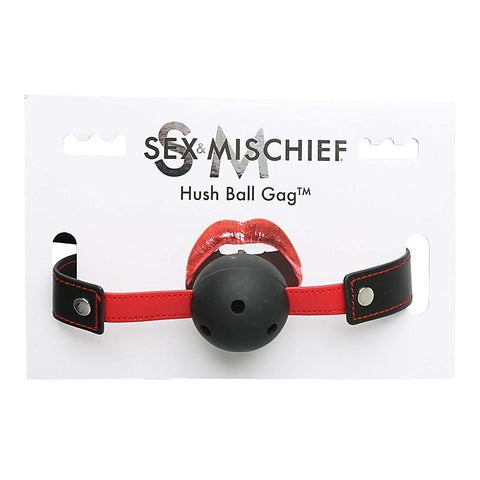 Premium Hush Ball BDSM Mouth Gag by Sportsheets - Bondage Gags and Bits