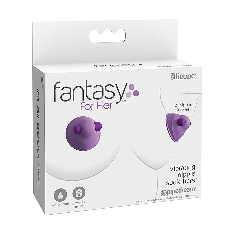 Fantasy for Her Vibrating Nipple Suck-Hers Clamps - Nipple and Clit Clamps