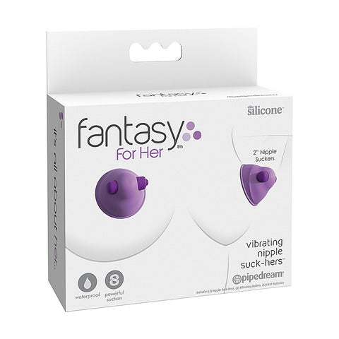 Fantasy for Her Vibrating Nipple Suck-Hers Clamps - Nipple and Clit Clamps
