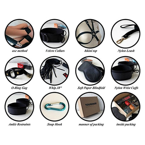 KinkLab Leather Bondage Mittens - Bondage Kits