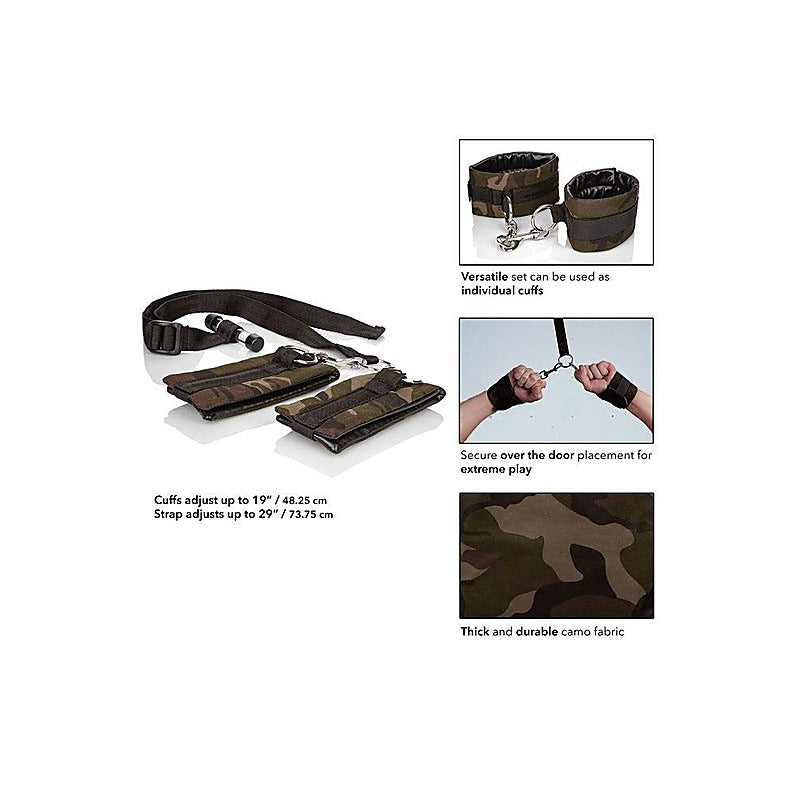 COLT Camo Over The Door Bondage Cuffs by CalExotics - Cuffs and Restraints