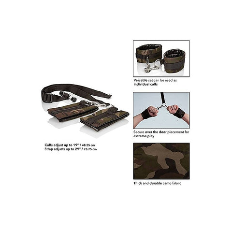 COLT Camo Over The Door Bondage Cuffs by CalExotics - Cuffs and Restraints