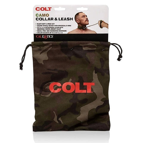 Colt Camo Fetish Play Collar and Leash by California Exotics - Collars and Leads