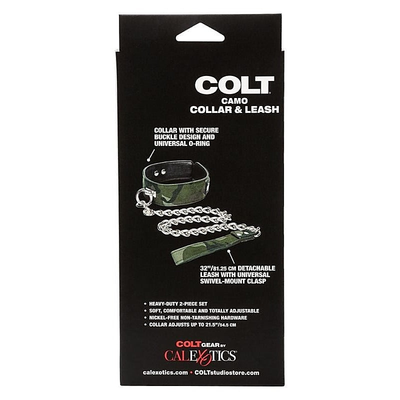 Colt Camo Fetish Play Collar and Leash by California Exotics - Collars and Leads