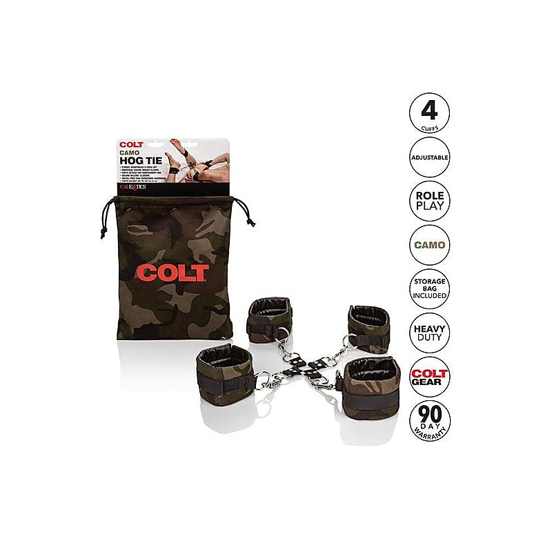 Colt Camo Fetish Play Hog Tie Restraints - Cuffs and Restraints