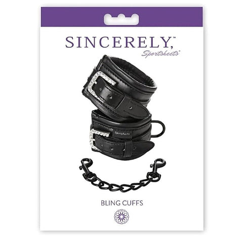 Premium Sincerely Bling Cuffs by Sportsheets - Cuffs and Restraints
