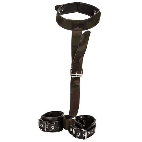 Colt Camo BDSM Play Collar and Cuffs by California Exotics - Cuffs and Restraints