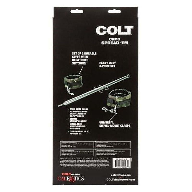 Colt Camo Spread Em Bondage Spreader Bar - Spreaders and Hangers