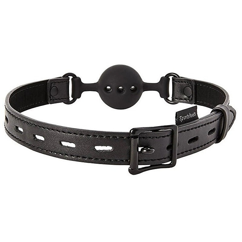 Saffron Breathable Ball Gag by Sportsheets - Bondage Gags and Bits