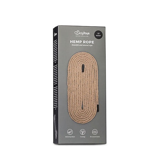 Sacandal Easytoys Fetish Hemp Rope Natural 10m - Cuffs and Restraints