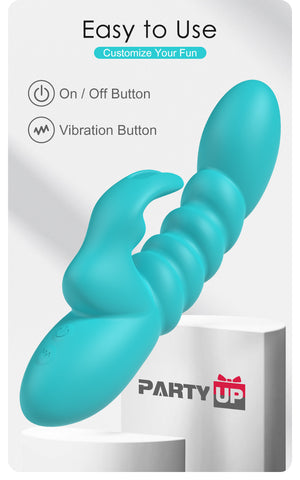Party Up BRYNLYN USB Rechargeable Rabbit Vibrator - Rabbit Vibrators
