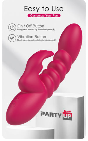 Party Up BRYNLYN USB Rechargeable Rabbit Vibrator - Rabbit Vibrators