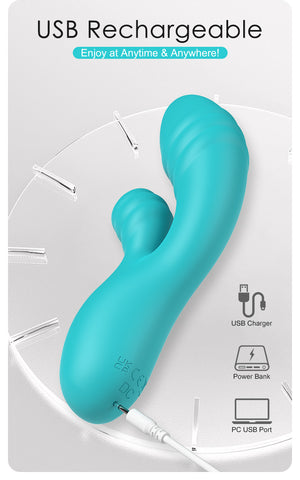 Party Up DALIDA USB Rechargeable Rabbit Vibrator - Rabbit Vibrators