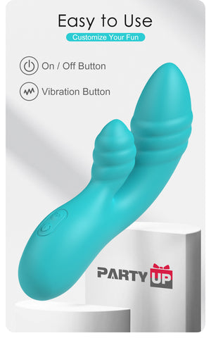 Party Up DALIDA USB Rechargeable Rabbit Vibrator - Rabbit Vibrators