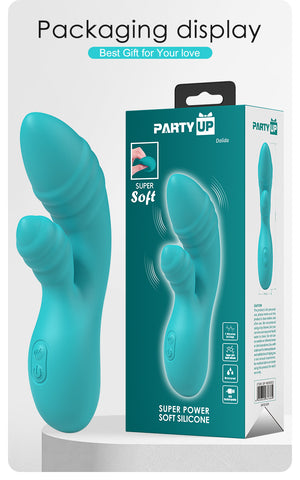Party Up DALIDA USB Rechargeable Rabbit Vibrator - Rabbit Vibrators